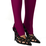 Top Clip + Burgundy Leggings