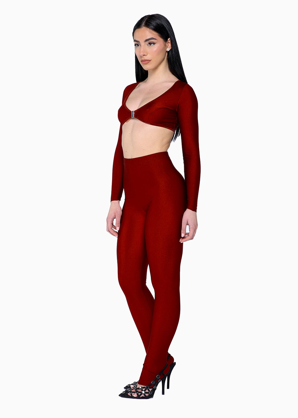 Top Clip + Leggings Rhubarb