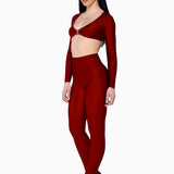 Top Clip + Leggings Rhubarb