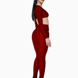 Top Clip + Leggings Rhubarb