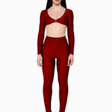 Top Clip + Leggings Rhubarb