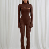 Leggings Zampa Pizzo Chocolate