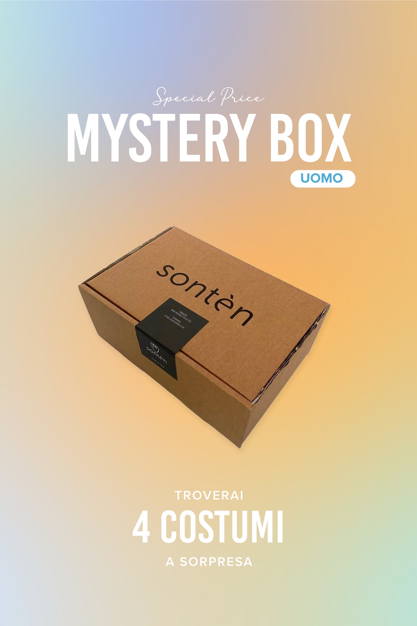 MISTERY BOX UOMO - 4 COSTUMI
