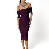 Dress Drappeggiato Vigneto