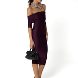 Dress Drappeggiato Vigneto