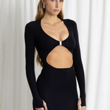 Body Clip Noir Microfibra