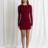 Mini Dress Back Bordeaux
