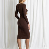 Midi Long Ferretto Chocolate