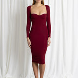 Midi Long Ferretto Bordeaux