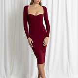 Midi Long Ferretto Bordeaux