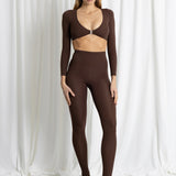 Top Clip + Leggings Chocolate
