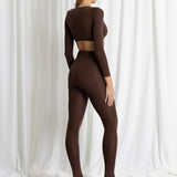 Top Clip + Leggings Chocolate