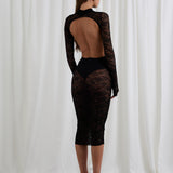 Midi Back Pizzo Noir