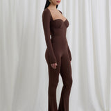 Body Long Ferretto + Leggings Zampa Chocolate