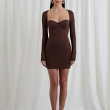 Body Long Ferretto + Minigonna Chocolate