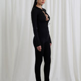 Body String + Leggings Noir